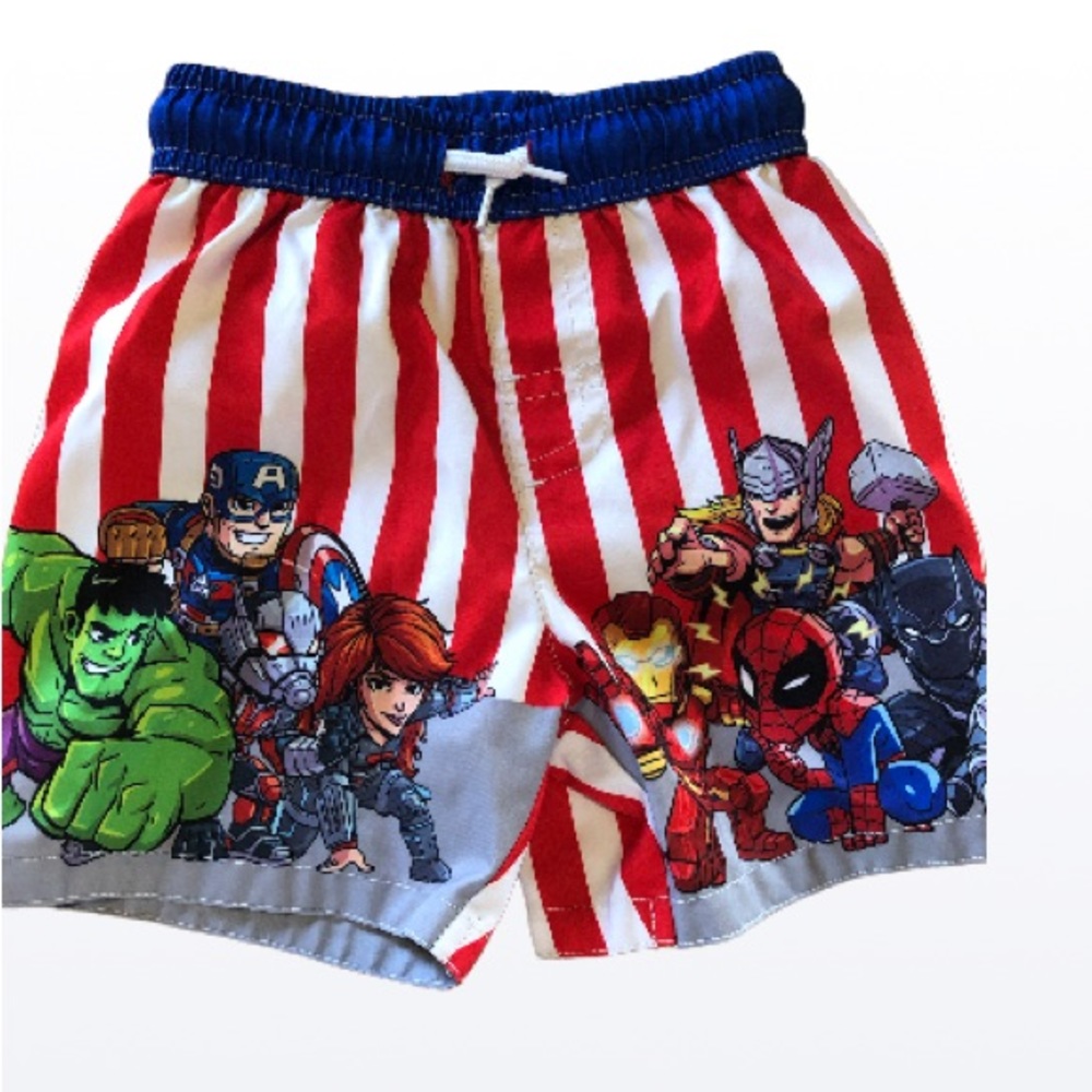 Marvel  swim trunks boys super hero’s  size 3 swim suit